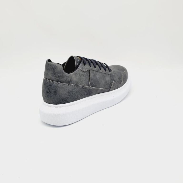 Ανδρικά Αθλητικά Casual Sneakers- ΓΚΡΙ - Image 3