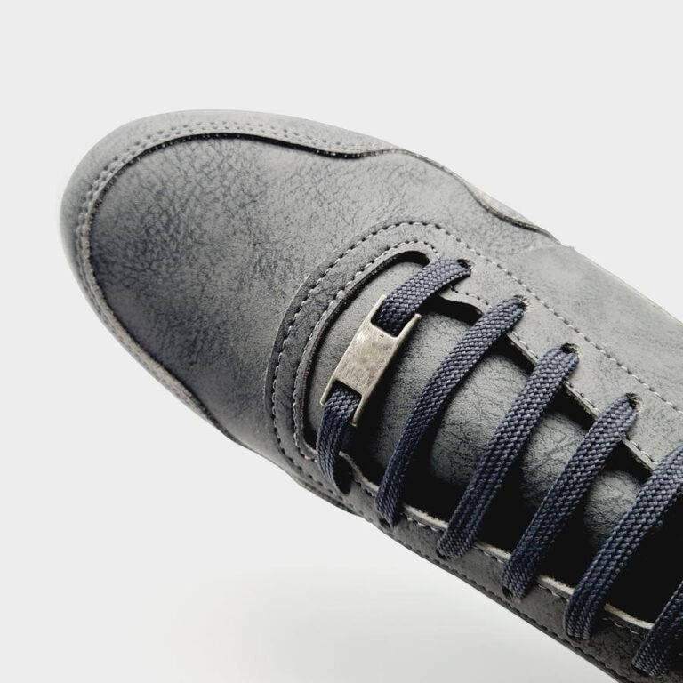 Ανδρικά Αθλητικά Casual Sneakers- ΓΚΡΙ - Image 4