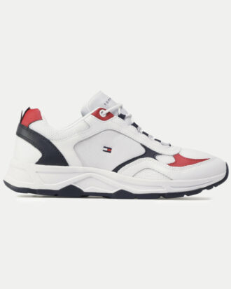 Tommy Hilfiger Colour Blocked Desert Sky Ανδρικό Sneaker Λευκό