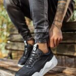 Ανδρικά Αθλητικά Chunky Sneakers- ΜΑΥΡΟ