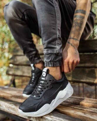 Ανδρικά Αθλητικά Chunky Sneakers- ΜΑΥΡΟ