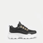 Γυναικεία Sneakers Με Ψηλή Σόλα- ΜΑΥΡΟ