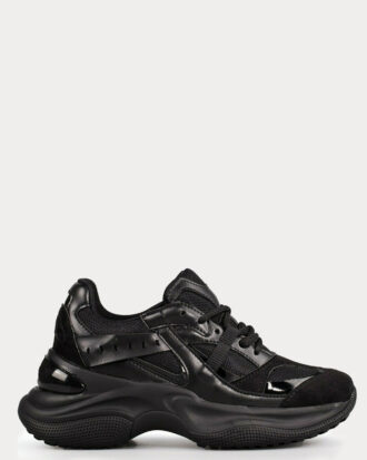 Γυναικεία  Sneakers REY – ΜΑΥΡΟ