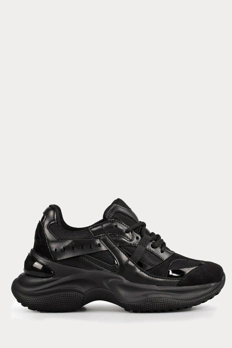 Γυναικεία  Sneakers REY – ΜΑΥΡΟ