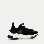 Γυναικεία Sneakers Κάλτσα με Κορδόνια- ΜΑΥΡΟ