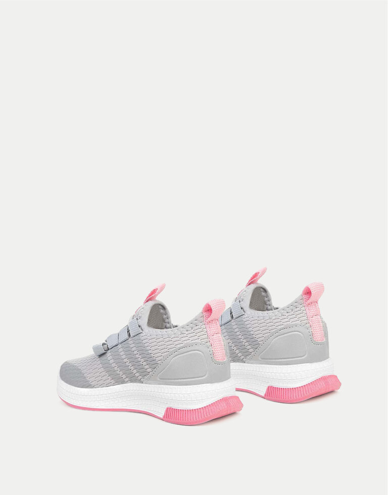 Παιδικά Αθλητικά Sneakers- ΓΡΙ-ΡΟΖ - Image 3