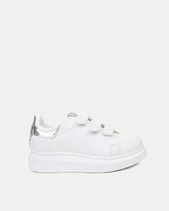 Παιδικά Sneakers Αlexander Με Αυτοκόλλητο- ΛΕΥΚΟ