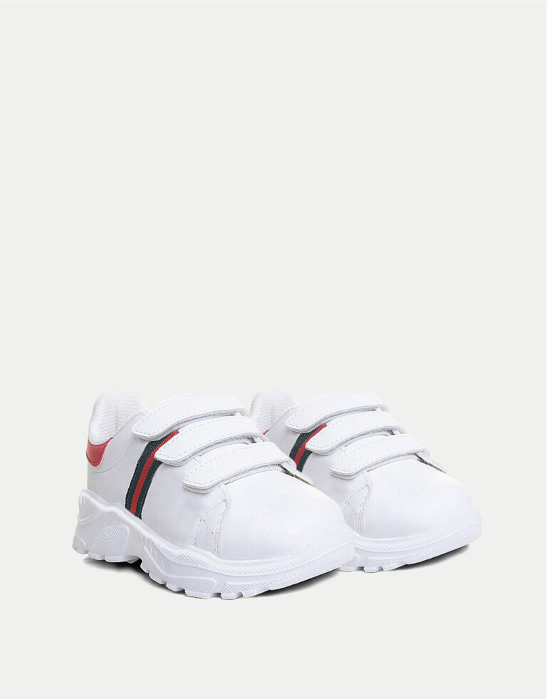 Παιδικά Chunky Sneakers Με Αυτοκόλλητο- ΛΕΥΚΟ - Image 2