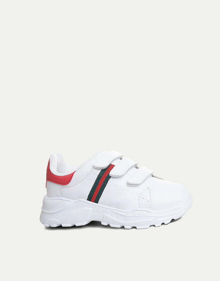 Παιδικά Chunky Sneakers Με Αυτοκόλλητο- ΛΕΥΚΟ