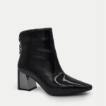 Γυναικείο Αρβυλάκια Jamie Λουστρίνι Με φερμουάρ - ΜΑΥΡΟ