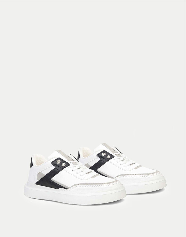 Ανδρικά Αθλητικά Sneakers Flat- ΛΕΥΚΟ - Image 2