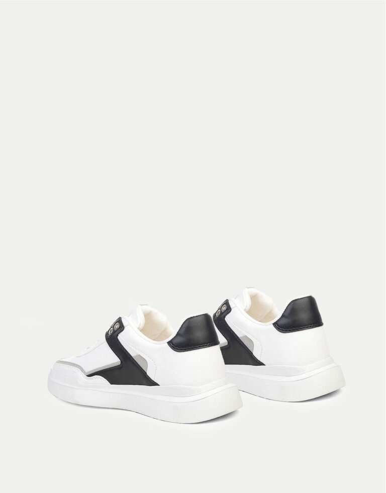Ανδρικά Αθλητικά Sneakers Flat- ΛΕΥΚΟ - Image 3