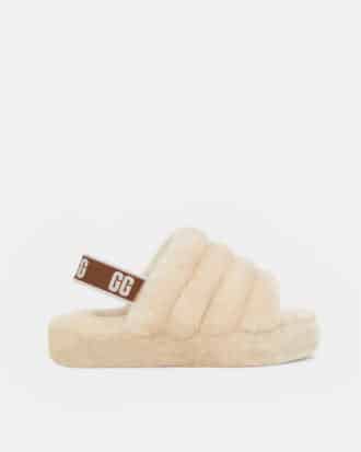 Παντόφλες Γούνινες με Λάστιχο Fluff Yeah Slide- ΜΠΕΖ