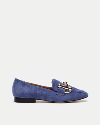 Γυναικεία Μοκασίνια με Αγκράφα- ΜΠΛΕ