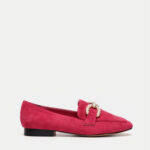 Γυναικεία Μοκασίνια με Χρυσή Αγκράφα- ΦΟΥΞΙΑ