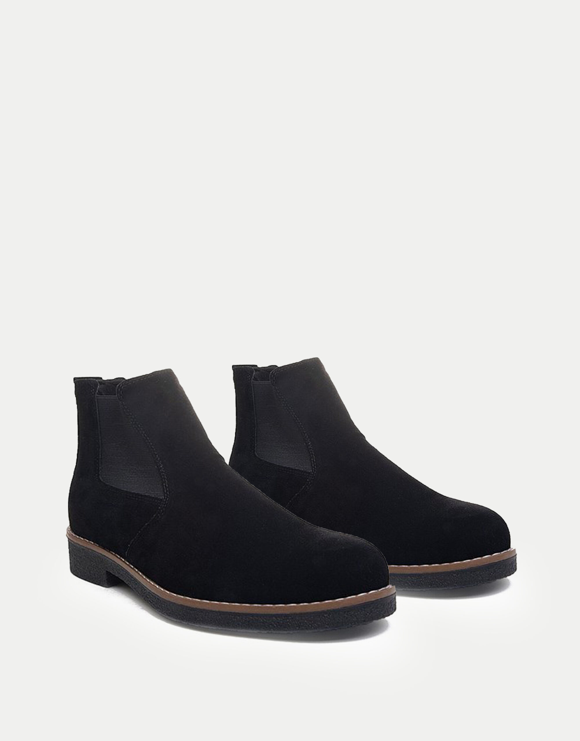 Ανδρικά Μποτάκια με Λάστιχο- ΜΑΥΡΟ - Image 2