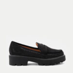 Loafers με Strass και Τρακτερωτή Σόλα- ΜΑΥΡΟ