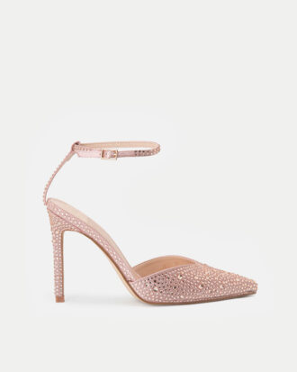 Γόβες Μυτερές με Strass & Πέτρες - ΧΑΛΚΟΣ