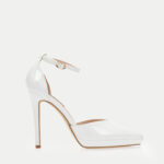 Γόβες Λουστρίνι Στιλέτο- ΛΕΥΚΟ