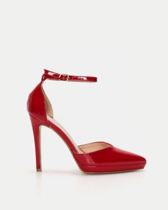 Γόβες Λουστρίνι Στιλέτο- ΚΟΚΚΙΝΟ