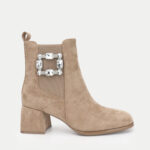 Μποτάκια Καστορι με Φερμουάρ & Διακοσμητική Τόκα- ΜΠΕΖ