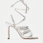 Πέδιλα Lace Up με Animal Print- ΑΣΗΜΙ