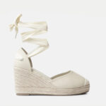 Πλατφόρμες Εσπαντρίγιες Lace Up με Λουράκια- ΜΠΕΖ