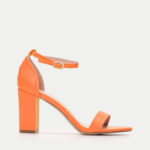 Πέδιλα με Τακούνι & Μπαρέτα- ΠΟΡΤΟΚΑΛΙ