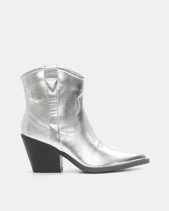 Cowboy Μποτάκια Μυτερά με Κέντημα- ΑΣΗΜΙ