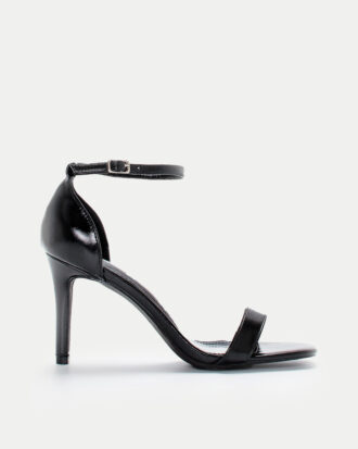 Πέδιλα Στιλέτο με Μπαρέτα- ΜΑΥΡΟ