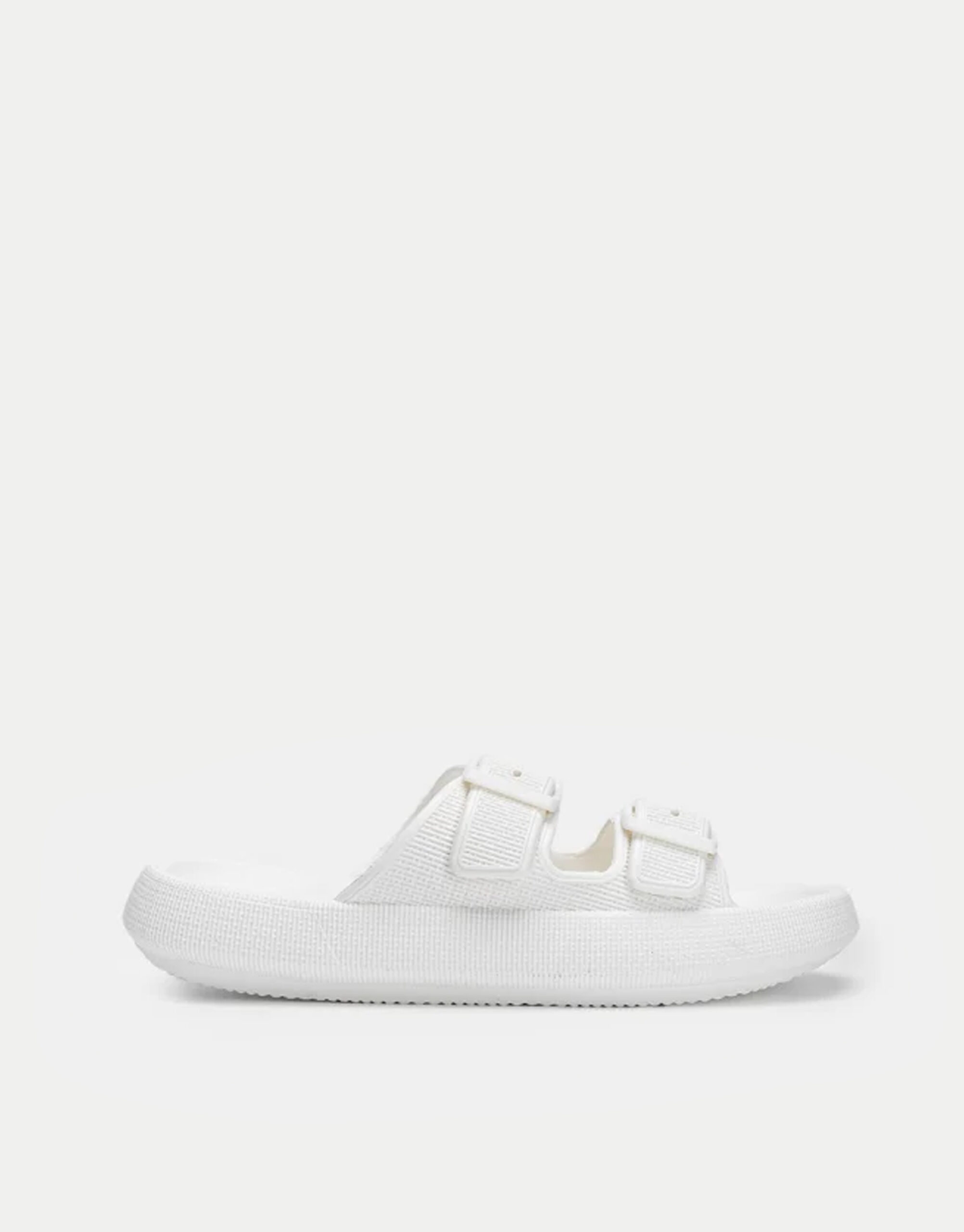 Παντόφλες με Δύο Τόκες- ΛΕΥΚΟ