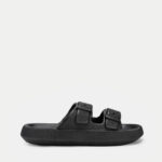 Παντόφλες με Δύο Τόκες- ΜΑΥΡΟ