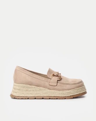 Εσπαντρίγιες Suede με Μεταλλική Αγκράφα- ΜΠΕΖ