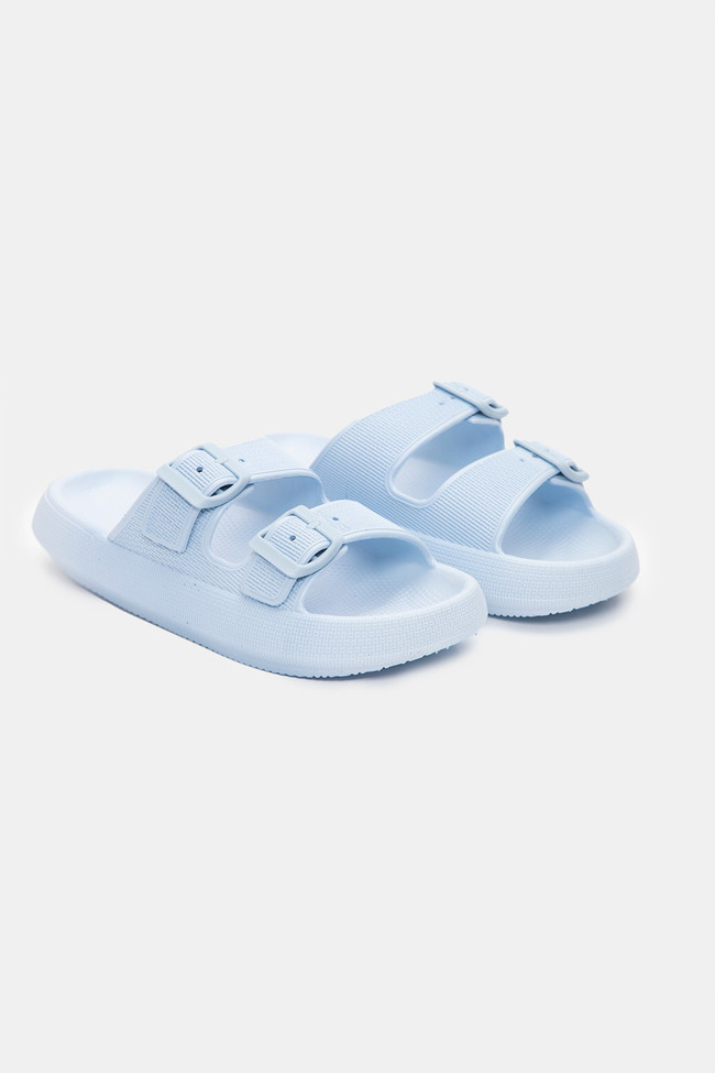 Παντόφλες με Δύο Τόκες- ΜΠΛΕ - Image 2