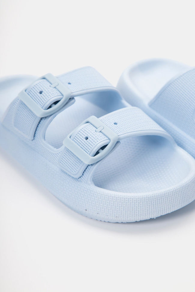 Παντόφλες με Δύο Τόκες- ΜΠΛΕ - Image 3