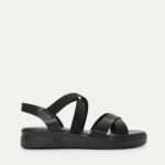 Flatform Σανδάλια με Λάστιχο- ΜΑΥΡΟ