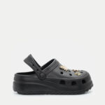 Παντόφλες Σαμπό με Διακοσμητικά απο Strass- ΜΑΥΡΟ