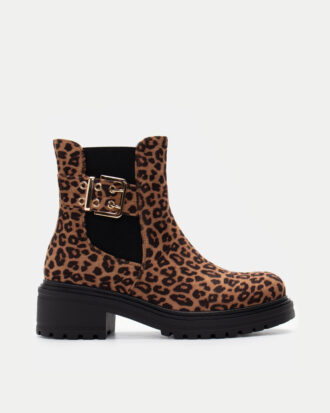 Μποτάκια με Λάστιχο & Διακοσμητικό Ζωνάκι- ΛΕΟΠΑΡ