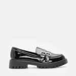 Μοκασίνια με Διπλά Λουράκια- ΜΑΥΡΟ