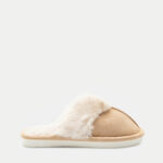 Παντόφλες Γούνινες με Ραφή Μποροστά- ΤΑΜΠΑ